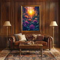 Nature's Beauty Greenhouse Scene Art Poster