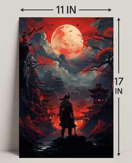 Samurai Under The Blood Moon Poster