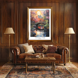 Central Park In Autumn Poster