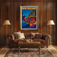 New Orleans Jazz Vibes Poster