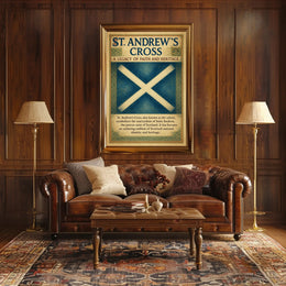 St. Andrew's Cross A Legacy of Faith and Heritage Poster PosterGoat