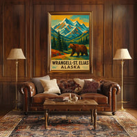 Wrangell-St. Elias Alaska Wilderness Poster