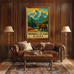 Wrangell-St. Elias Alaska Wilderness Poster