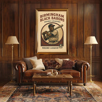 Birmingham Black Barons Negro Leagues Poster