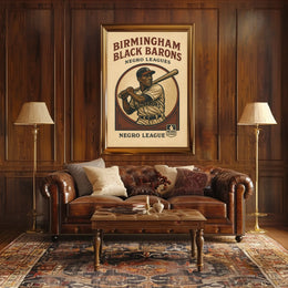 Birmingham Black Barons Negro Leagues Poster