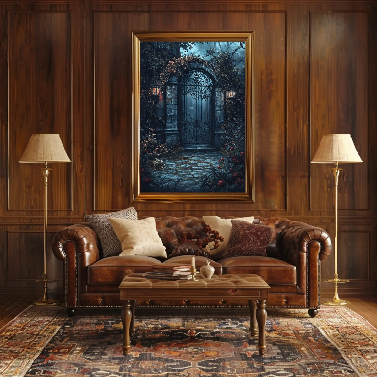 Enchanted Iron Gate Print: Cultural Heritage Poster