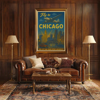 Fly to Chicago Poster