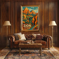 Zion National Park Poster