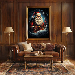 Santa Claus In Winter Wonderland Poster