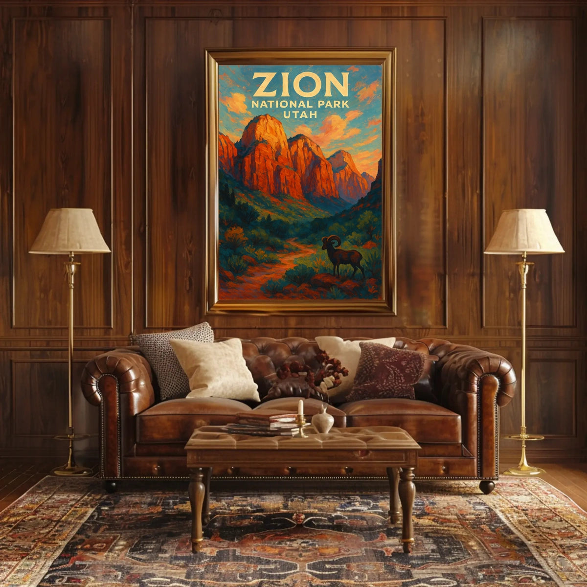 Zion National Park, Utah Sunset Poster