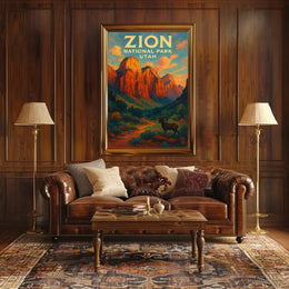 Zion National Park, Utah Sunset Poster