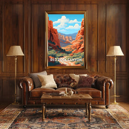Red Rock Canyon Nevada Adventure National Park Poster