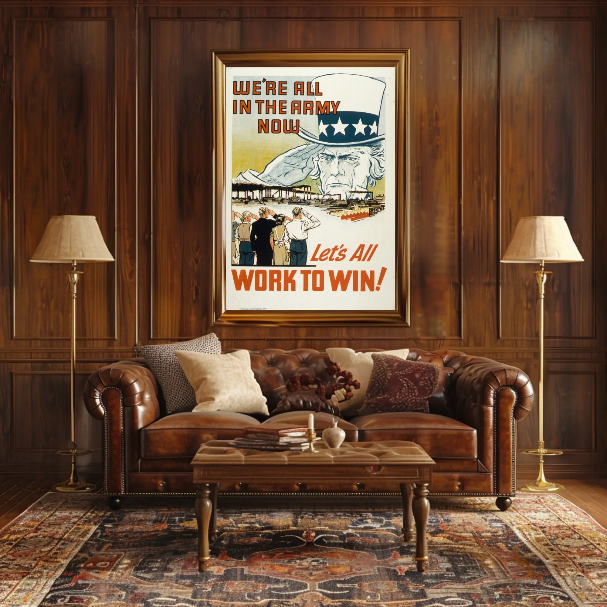 Unity on the Home Front WWII Poster