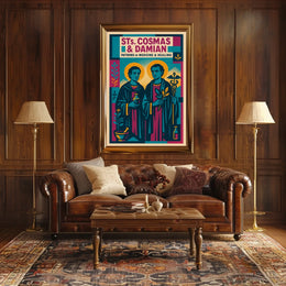 Saints Cosmas And Damian Patrons Of Poster