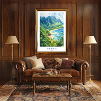 Scenic Hawaii Coastline Poster PosterGoat