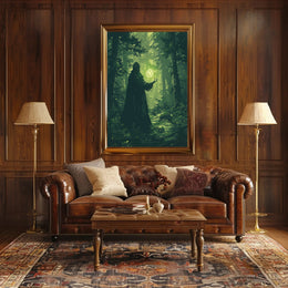 Mysterious Enchanted Forest Ritual in Fantasy or Mythology Poster PosterGoat