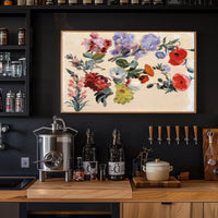 Elegant Floral Vintage Botanical Art Poster