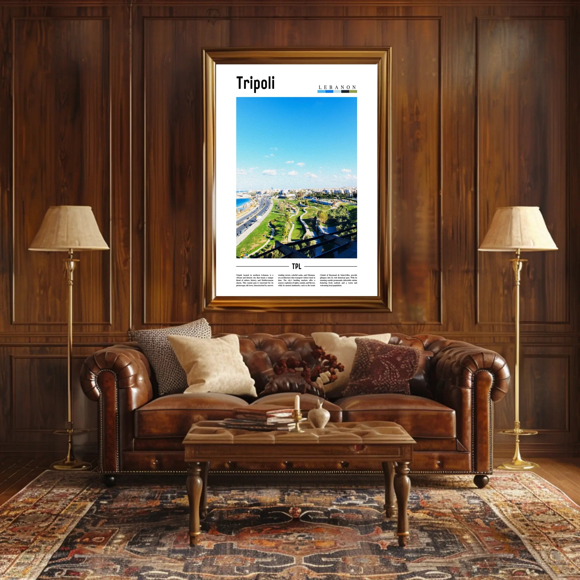 Tripoli Lebanon Urban Landscape Travel Poster PosterGoat
