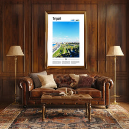 Tripoli Lebanon Urban Landscape Travel Poster PosterGoat