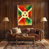 Vibrant Abstract Flag Abstract Poster