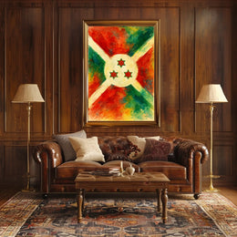 Vibrant Abstract Flag Abstract Poster