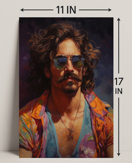 Vibrant Portrait Of A Modern Icon Modern Poster PosterGoat