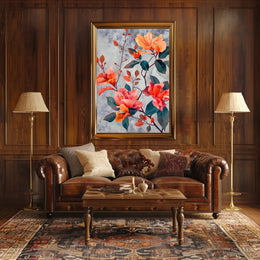 Vibrant Floral Elegance Wall Art Print