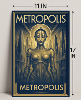 Metropolis  Art Deco Futurism Poster PosterGoat