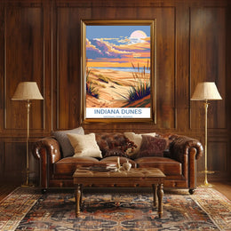 Indiana Dunes Scenic Travel Poster