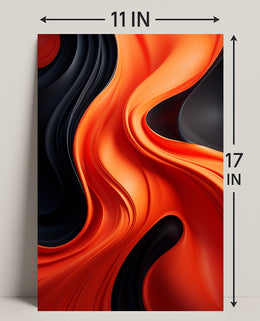 Abstract Waves Of Color Abstract Poster