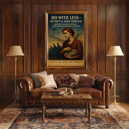 Do With Less for the War Effort Poster