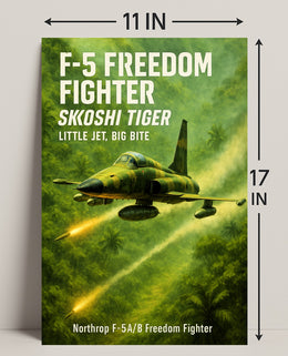 F-5 Freedom Fighter Skoshi Tiger Poster PosterGoat
