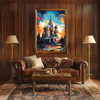 Saint Basil's Whimsical Abstract Poster