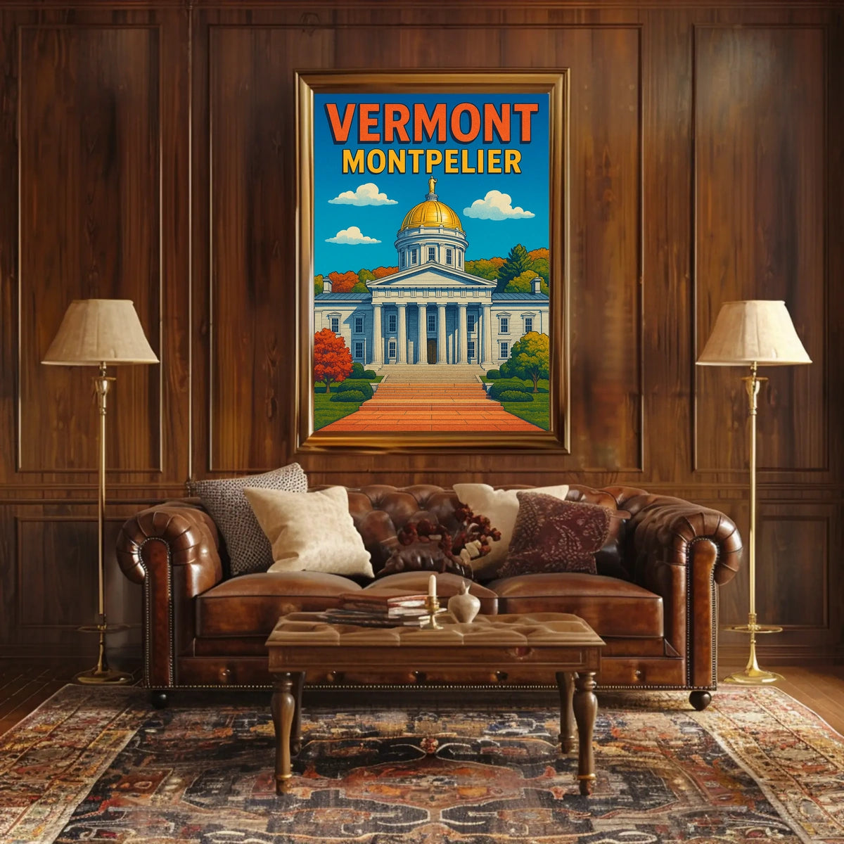 Vermont State Capitol In Montpelier Poster