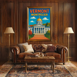 Vermont State Capitol In Montpelier Poster