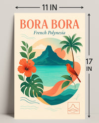 Bora Bora French Polynesia Poster PosterGoat