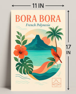 Bora Bora French Polynesia Poster PosterGoat