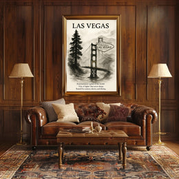 Las Vegas City of Lights Poster PosterGoat