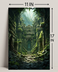 Ancient Ruins In The Jungle Poster