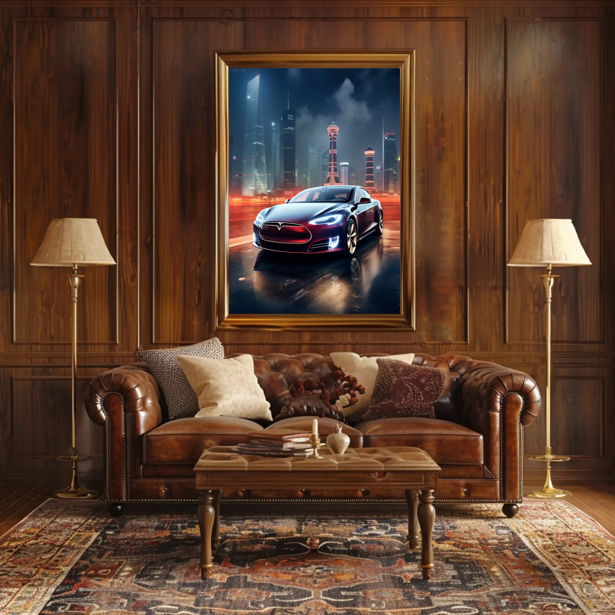 Futuristic Urban Drive Poster