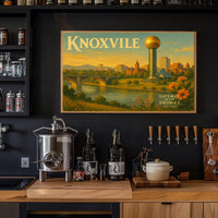 Knoxville Travel Poster Gateway to the Smokies