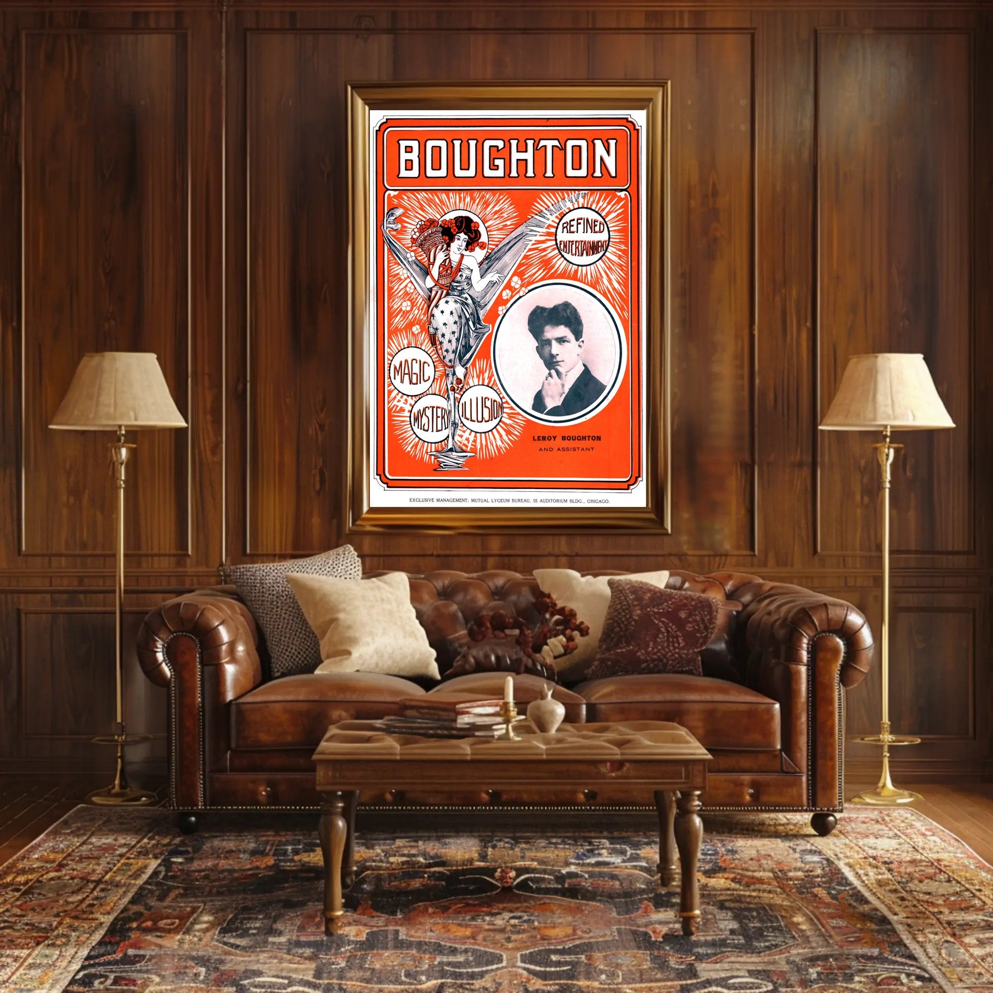 Leroy Boughton Magic Show Art Nouveau Poster