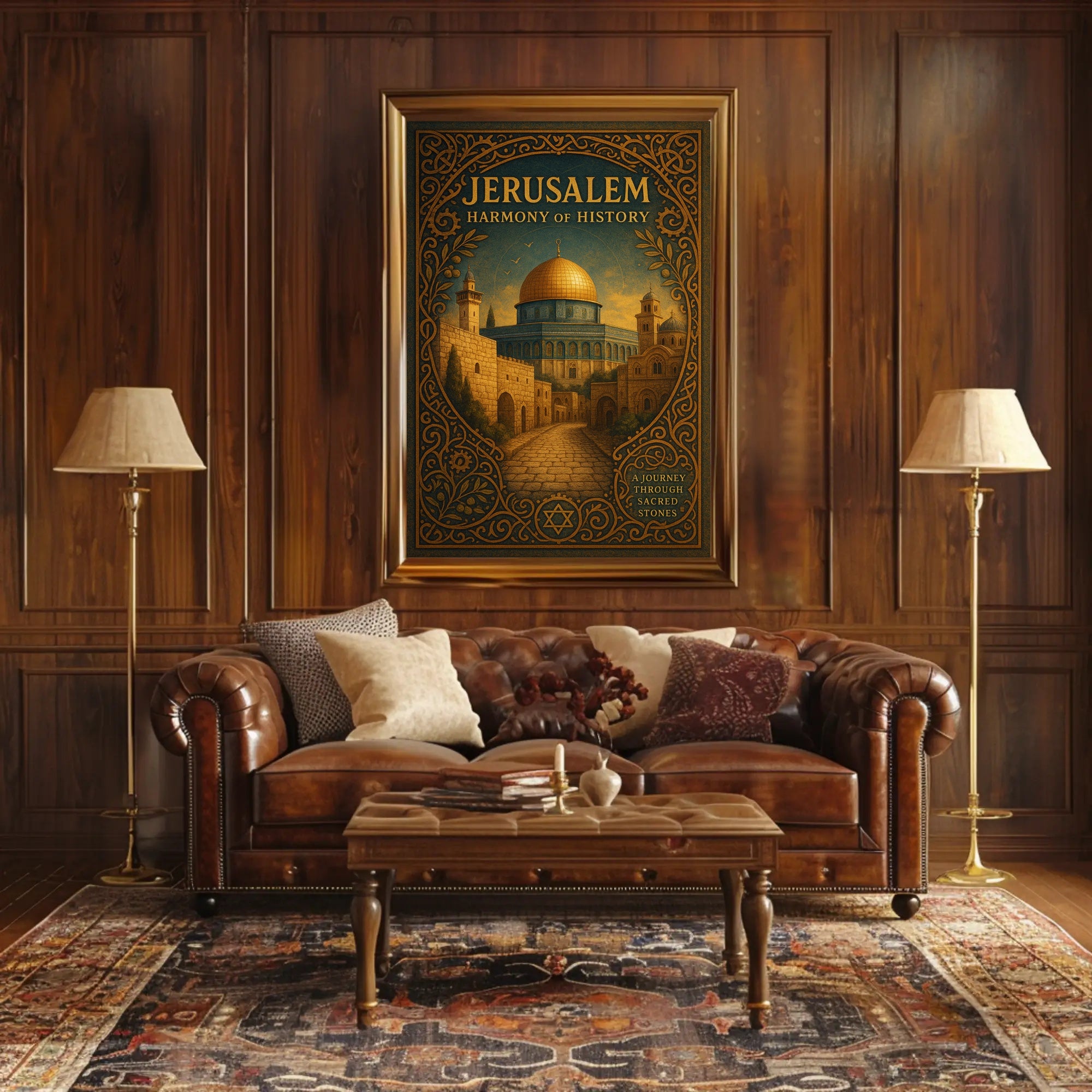 Jerusalem Historic Travel Poster Wall Art Print