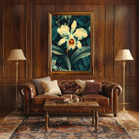 Enchanting Orchid Illustration William Morris Art Poster