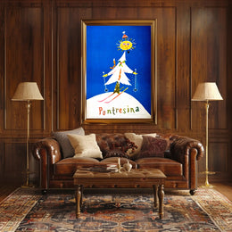 Pontresina Winter Wonderland Poster PosterGoat