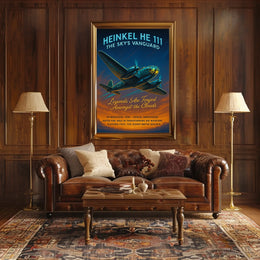 Heinkel He 111 The Skys Vanguard Poster