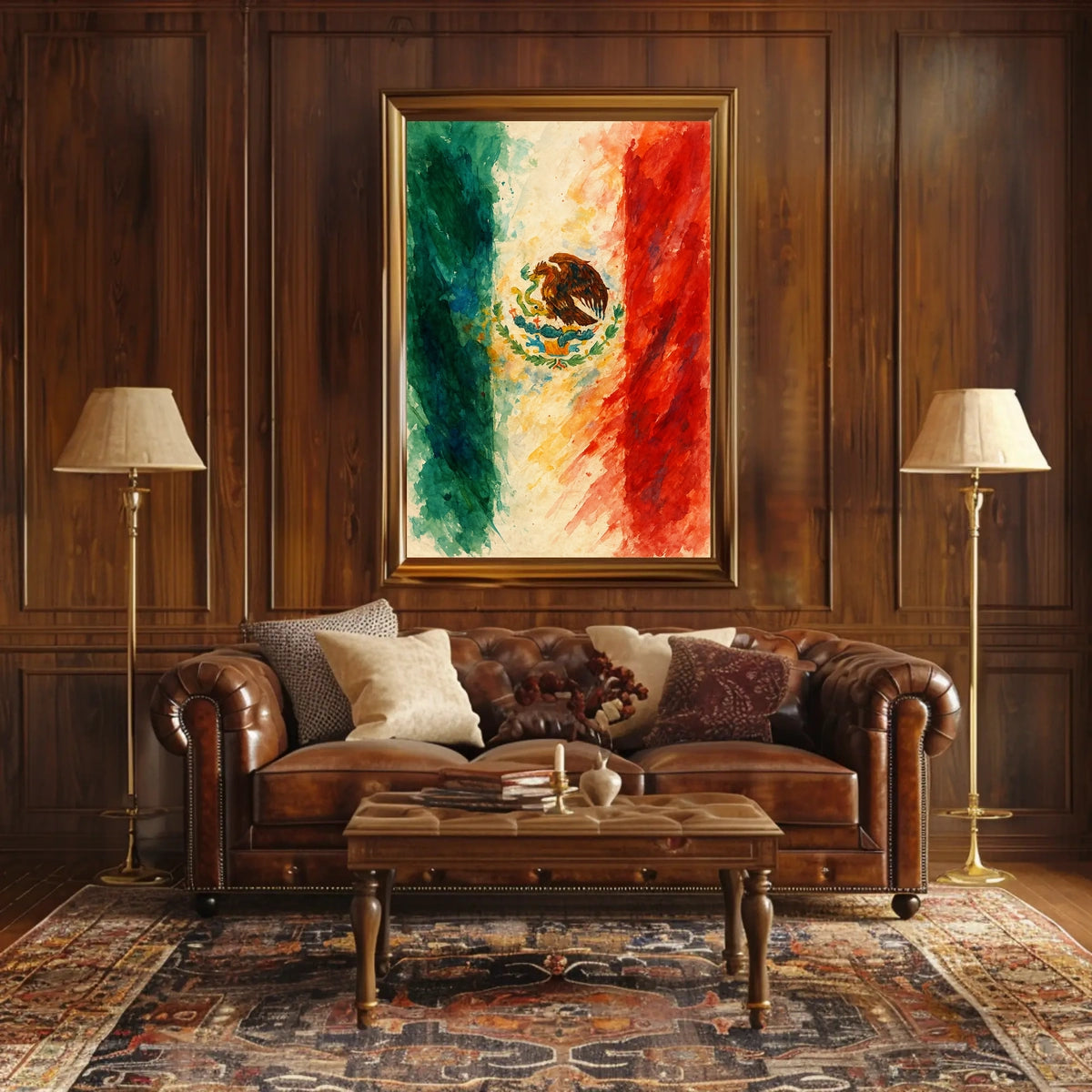 Vibrant Mexican Flag Poster