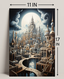 Enchanted Cityscape Poster