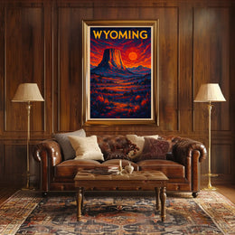 Wyoming Landscape Poster