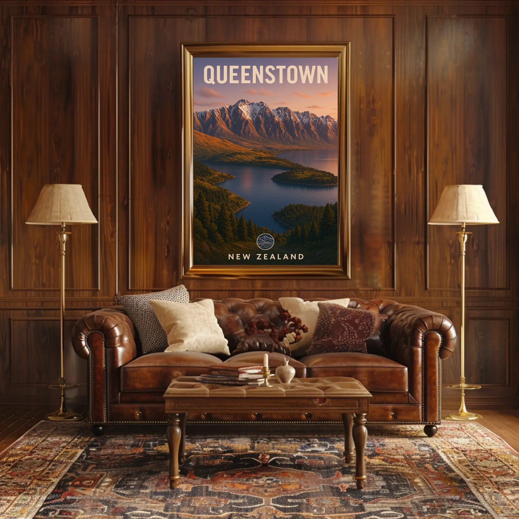 Queenstown, New Zealand Poster PosterGoat